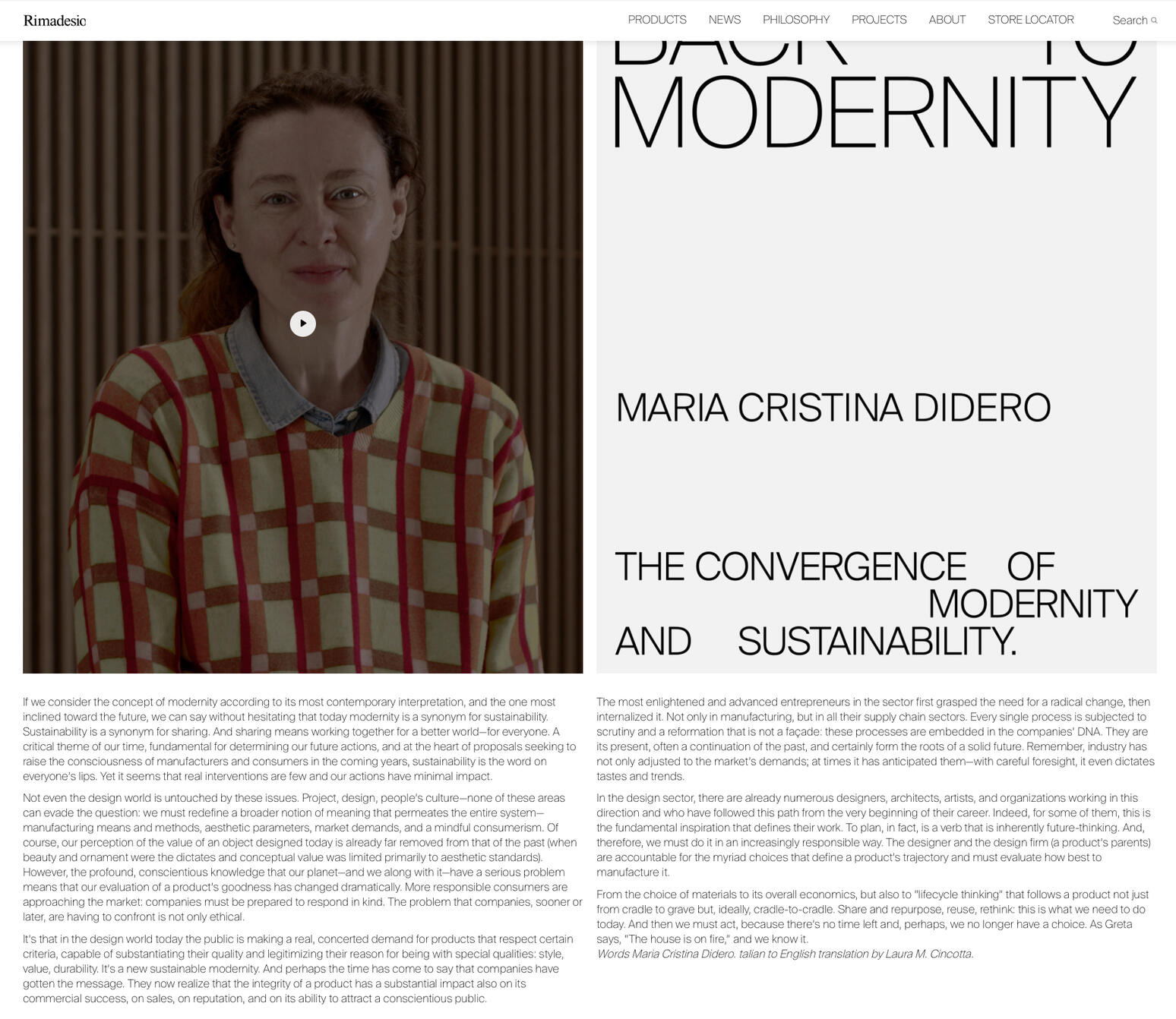 Articles by Maria Cristina Didero, Stefano Salis, and Giuseppe Lupo that I translated from Italian to English